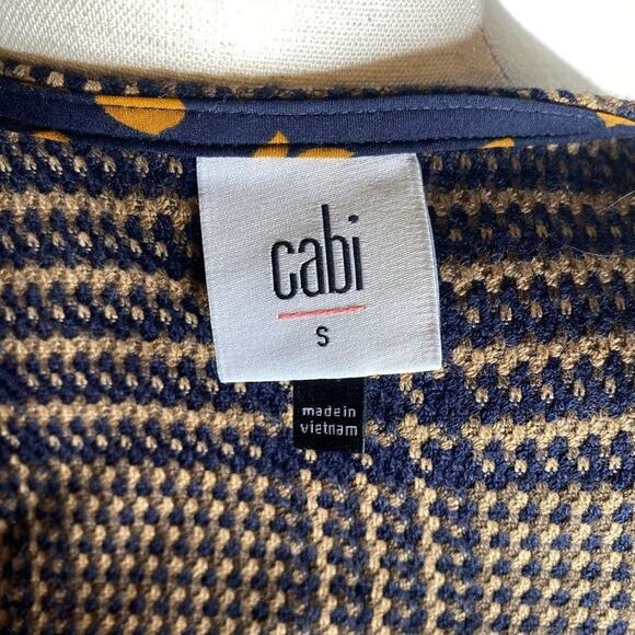 Cabi Flounce Tartan Plaid Jacket in Brown small houndstooth fall peplum 3902 - Picture 3 of 10